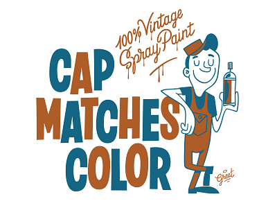 Cap Mathes Color apparel branding hand lettering illustration logo print typography