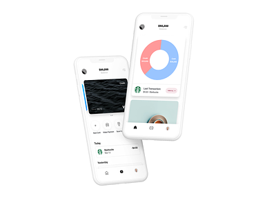 Modern Banking banking app finance iphone minimalism mobile app money app user interface design