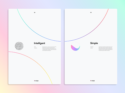 Gradient Posters abstract branding intelligent poster simple