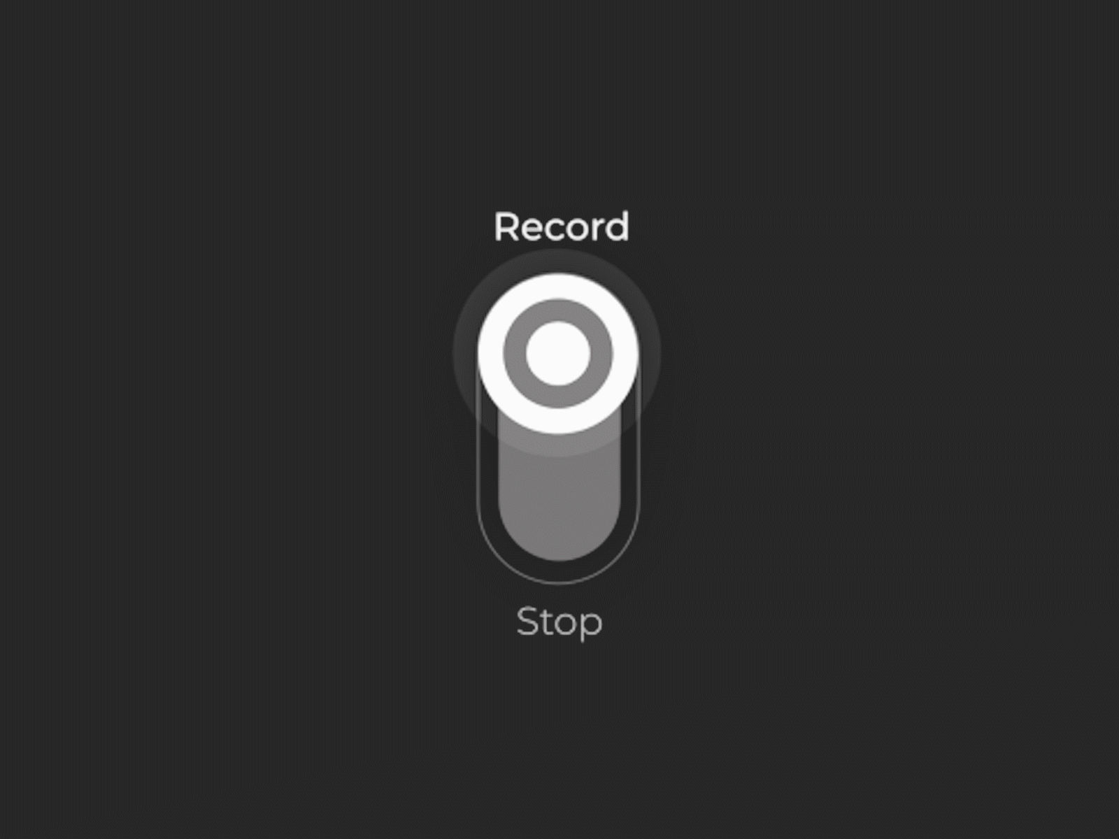 Record Animation - Raindrop animation app cloud composition design electronic icon interaction iphone microinteraction minimal music producer prototype record storage switch ui ux