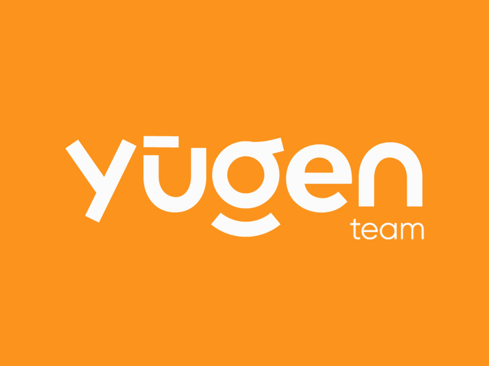 Yugen Team Logo animation app bouncing branding design developer icon japan logo logotype motion team teamworking typography yugen