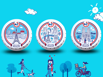 Coq Français packaging branding design illustration logo packaging