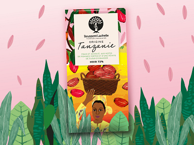 Tanzanie chocolate packaging design illustration logo packaging