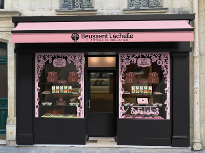 Beussent Lachelle boutique in Paris branding design illustration logo paperart papercut showcase