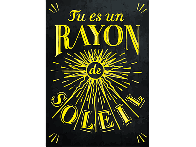Rayon De Soleil design lettering lettering art lettering challenge typography