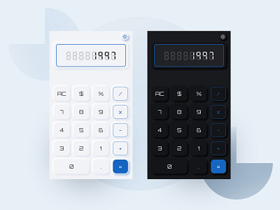 Calculator App - Neumorphism