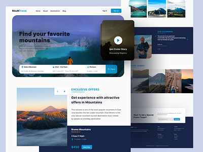 MounTravel - Landing Page Exploration