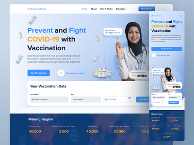 VaccineNaSional - Vaccine Website Landing Page