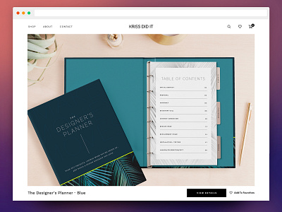 The Designer's Planner adobefonts adobepartner madewithadobexd planner prototype