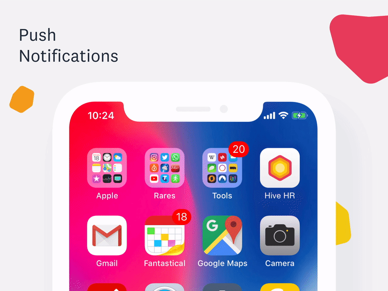 Push Notifications alert animation app app design design illustration notification notifications personalisation personalised push notifications ui ux