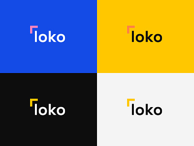 Loko Logo Variations augmented reality branding design figma flat icon illustration logo minimal typography vector