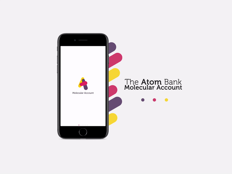 App Mockup Atom Bank