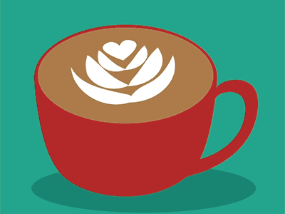 Pick Ur Poison after effects animation coffee flat illustration latte art skull vector