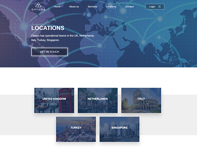 Locations desing locations page web development