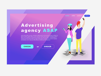 AD agency - prototype colors palette design graphic art ui ui art ui web ux design web webdeisgn