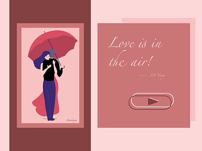 Love is in the air! 👫💌 artwork design designed fun illustration ui ux vector webdesign