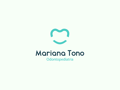 Mariana Tono Logo branding dental dentist health heart kids logo smile teeth tooth