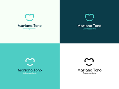 Mariana Tono branding dental dentist health heart kids logo smile teeth tooth