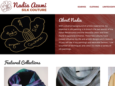 Nadia Azumi Silk couture silk website