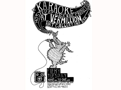 Vermillion Karaoke Night Poster