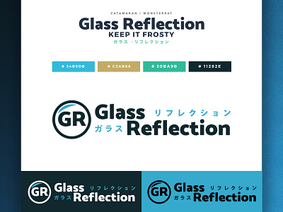 Glass Reflection Channel Logo ReDesign anime branding design japan japanese culture logo manga otaku