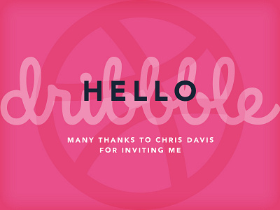 Hello Dribbble! - My First Shot