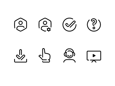 Essential Basic Icons account basic design graphic icon iconography outline pictogram profile ui user vector