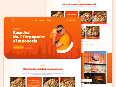 Baso Aci Akang - Street Food Restaurant Web (Redesign Concept)