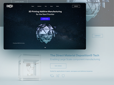 Website design + dev for a 3D printing company - DM3D development graphic design joomla ui web design web dev website