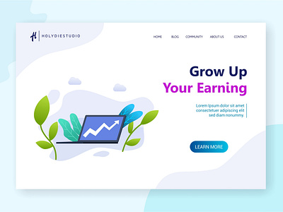 Grow Up Your Earning Landing Page