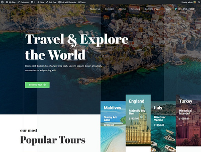 Travel Website Design And Development travel websites design