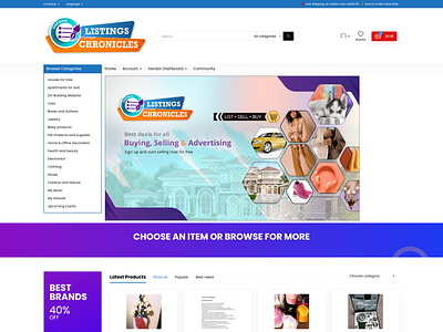 Multi-vendor E-Commerce Website With Social Media e commerce social media multi vendor multi vendor ecommerce website multi vendor website wordpress