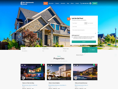 Real Estate Website Made On WordPress