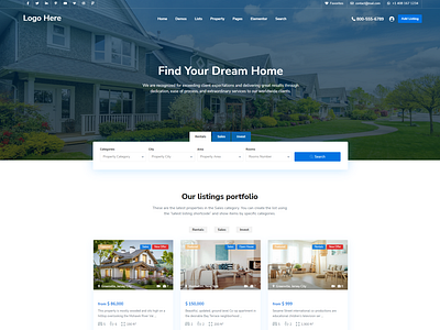 Real Estate Website Design And Development