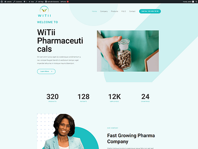 Pharmaceutical Website web design web development