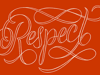 Respect hand lettering lettering type typography