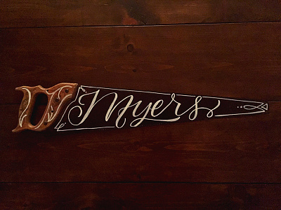 Saw handlettering handpainted handtype painted saw saw