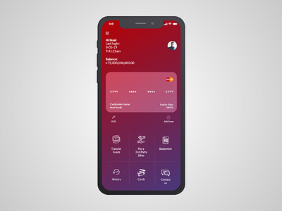 Bank e-wallet app bank cash mobileapp mobileappui nigeria ui ux wallet