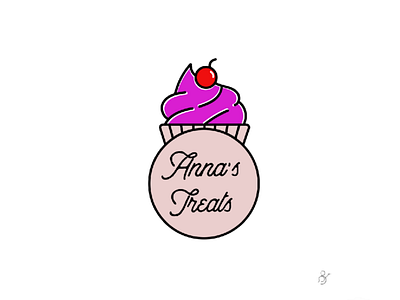 Logo for Anna's treats branding cake identity logo nigeria typeface