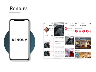 Renouv app design ui