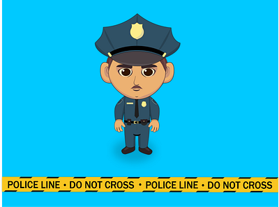 police officer design illustration police police officer policeman ui vector