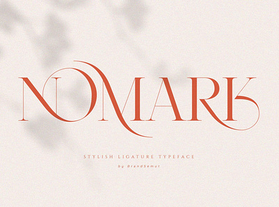 NOMARK || Ligature Typeface display font fashion flyer fontself ligature ligature font logo font luxury font magazine modern font presentation serif serif font social media typeface