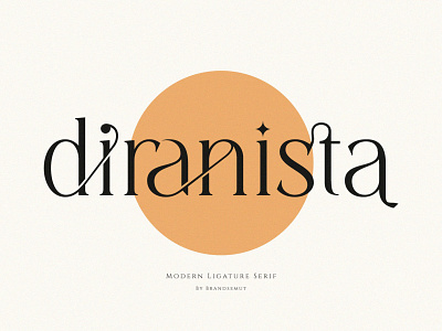 Diranista - Stylish Ligature Serif branding display font elegant font fashion font ligature ligature font logo font luxury font modern font sans serif serif social media typeface typography wedding font