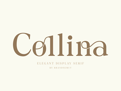 Collina // Ligature Serif Font display font font invitation layout ligature logo logo font luxury font modern font presentation sans serif serif social media typeface typography wedding font