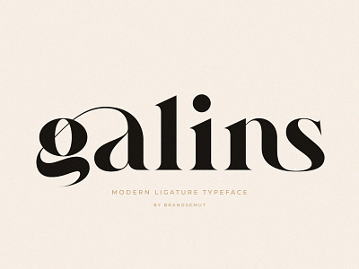 Galins – Ligature Typeface fonts invitation layout ligature logo font logotype luxury font modern font serif serif font social media typeface typography