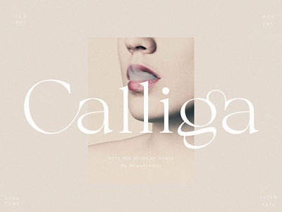 Calliga // Stylish Ligature Serif luxury font