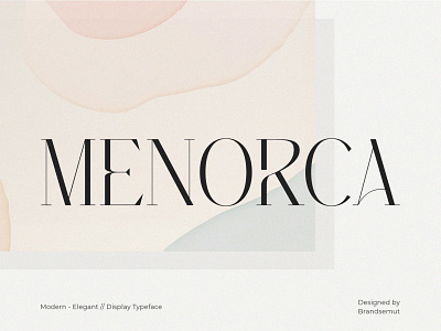 Menorca – Stylish Typeface layout logo font luxury font modern font sans serif serif social media typeface typography