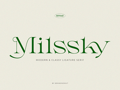 Milssky || Modern & Classy Ligature Serif