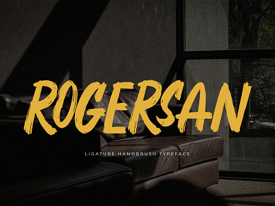 Rogersan – Brush Font branding brush brush font display font font fonts handwritten ligature logo logo font logotype sans serif street typeface typography urban