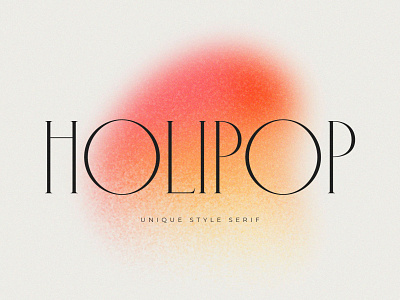 Holipop || Modern Serif Font display font font typeface